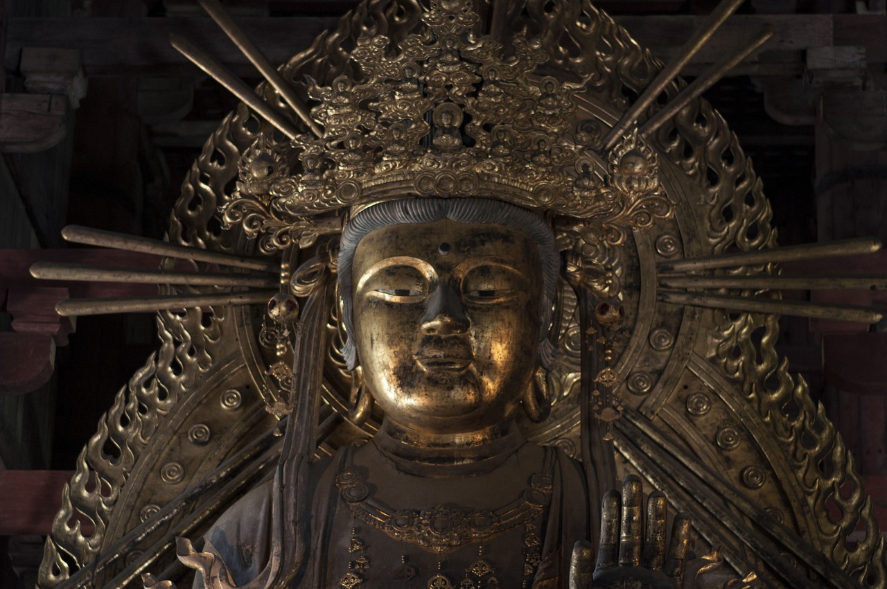 Figure in a temple in Nara